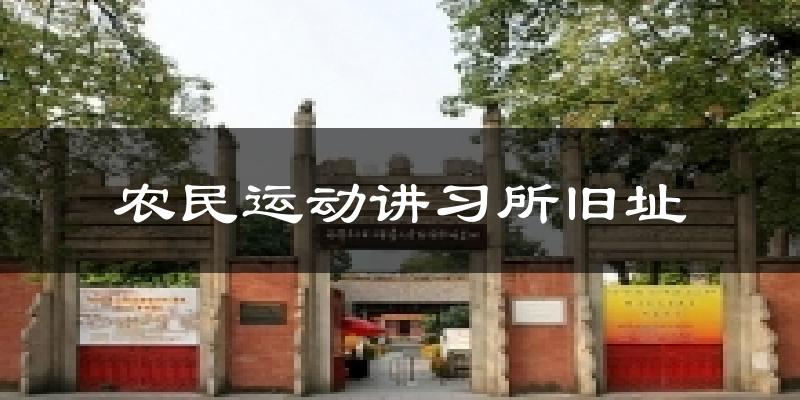 农民运动讲习所旧址今日天气